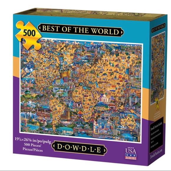 Dowdle Jigsaw Puzzle BEST OF THE WORLD 500 Pieces - Picture 1 of 4